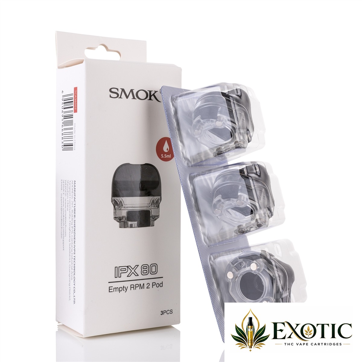 SMOK IPX 80 Empty Pod Cartridge - Pack of 3