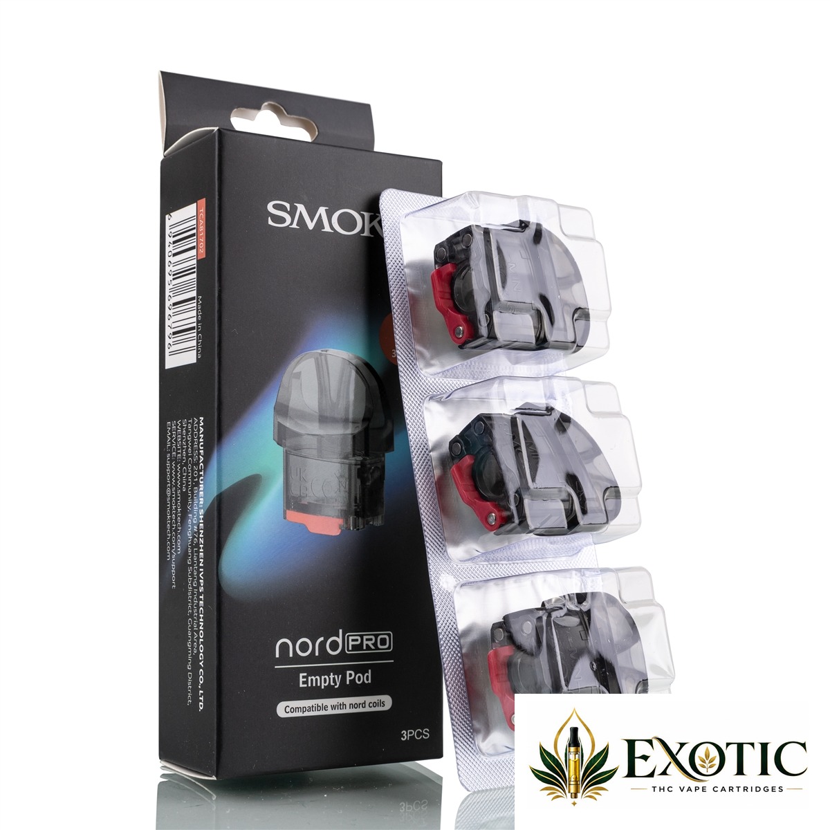 SMOK Nord Pro Empty Cartridge - Pack of 3