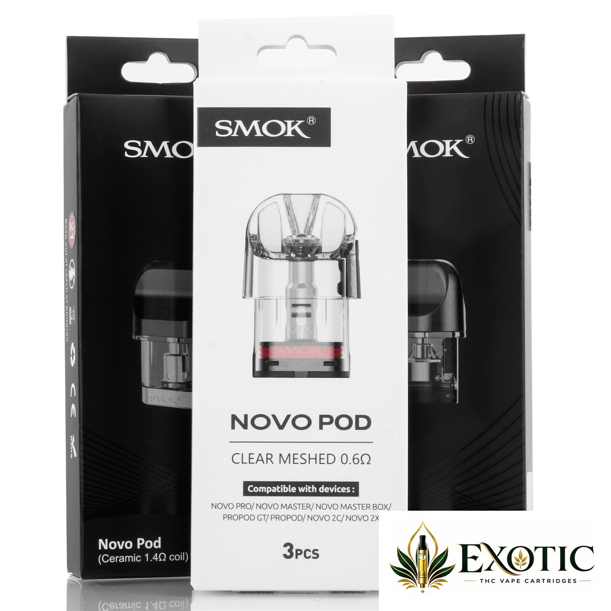 Smok Novo Pod Cartridge - Pack of 3