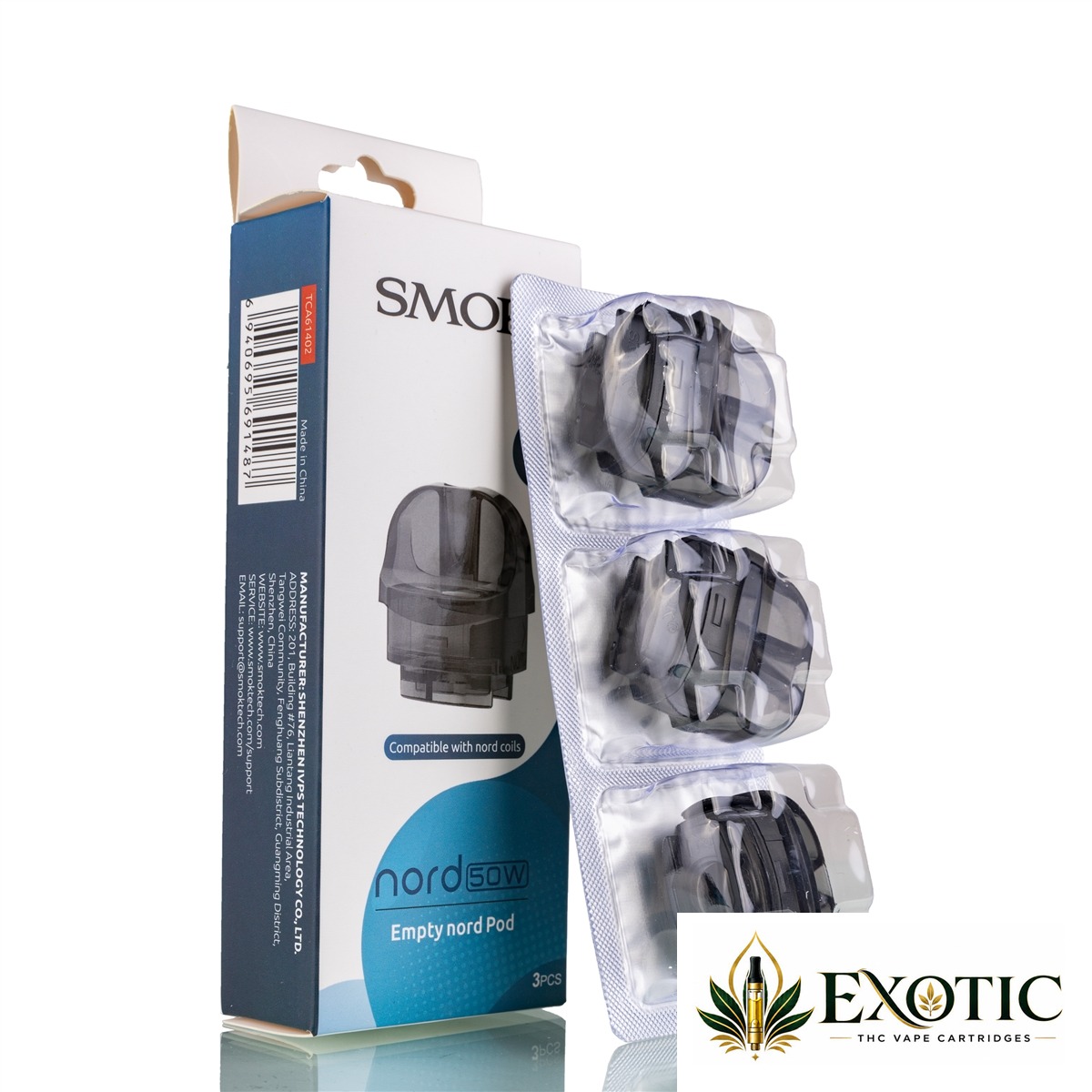 SMOK Nord 50W Empty Pod Cartridge - Pack of 3