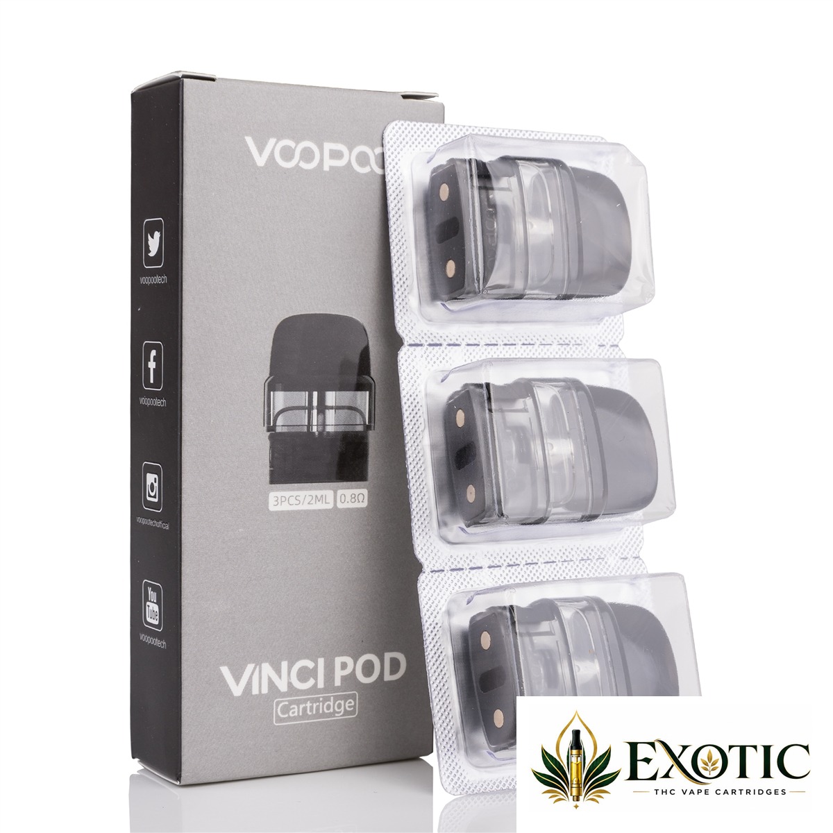 VooPoo Vinci Pod Cartridge V2 - Pack of 3